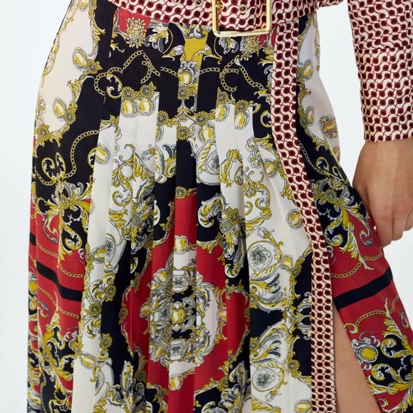 Zara Printed Chain Skirt S - Picture 5 of 8